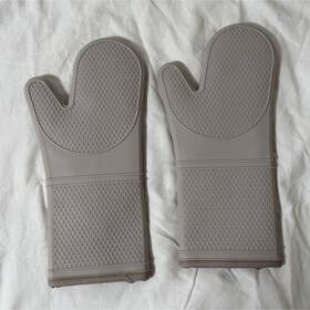 Wy0125 Gorilla Grip Silicone Almond Oven Mitts Set Of 2 550f Heat Resistant Potholders
