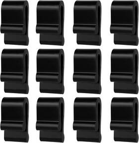 24437 Gosknor 12pcs Dutch Oven Lid Protector Clips Silicone Black Round Oval Accessory