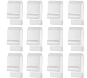 24459 Gosknor 12pcs Dutch Oven Lid Protector Clips Silicone Cookware Bumpers Stacking Clear