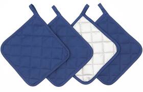 Gqzluck 414858706861 Cotton Heat Resistant Pot Holders Everyday Kitchen Basic Square Solid Color