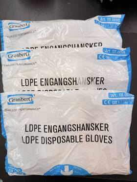 Granberg 023771009044 100 Pcs Multi-purpose Disposable Gloves Suitable For Cooking 3 Pack 300 Total