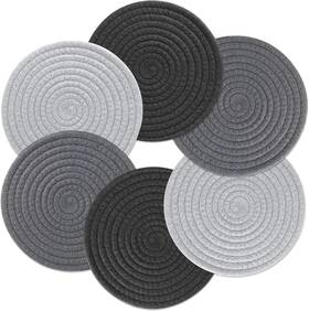 Un002-2 Gravgrow Trivets For Hot Dishes 8 Inch Thicken Heat Resistant Pot Mix Color - Solid