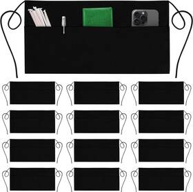 Green Lifestyle 672288333363 Server Aprons With 3 Pockets - Waist Apron Waitress