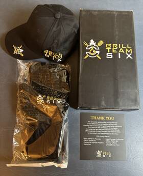 X002lot9dn Grill Team Six Grilling Kit Heat Resistant Bbq Oven Mitt Gloves Black 2 Pieces