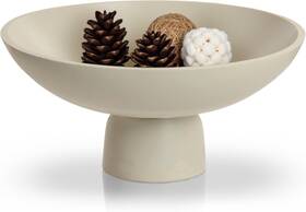 Pb01 Gusfreud Large Decorative Fruit Bowl For Kitchen Counter - 11.8 Extra Beige