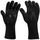 1472 H0006201blackfsus Freesoo Bbq Grill Gloves Heat Resistant Silicone Oven 601783059492