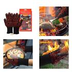 H1605170502ac Bbq Grilling Oven Mitts Cooking Gloves Pair Heat Resistant Insulated