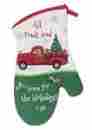 H2795 Kay Dee All Roads Lead Home For The Holidays Red Pickup Truck Kitchen Oven Mitt 723886227957