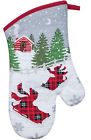 H3085 Kay Dee Festive Holiday Red Plaid Children Sledding 723886230858