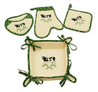 H3806-set-4 Sinobrite Embroidered Cow Bread 636225562728