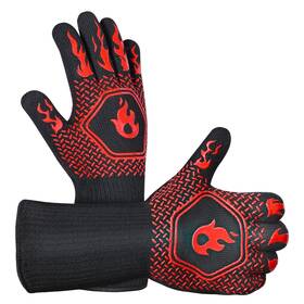 1472 Hamitor 768057577165 Bbq Grill Gloves Heat Resistant High Temp Resistance Fireproof Glove F