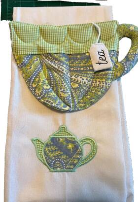 Mmqfucjid8dr96412ee80fbade Handcrafted Tea Time Pot Holder With Matching Towel