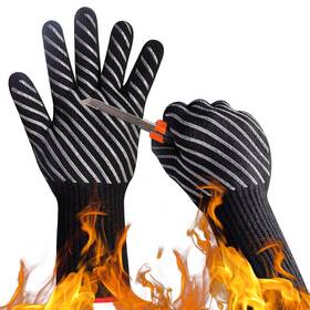 1472 Handlove 732262020662 Bbq Gloves F Aramid Heat Resistant Grilling Silicone Non-slip O