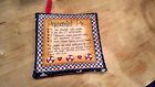 Handmade Handquilted Potholder Peppermint Pie Recipe Heatresistant