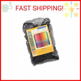 F551bk Harrisville Designs Friendly Loom 7 Inch Loops - Black Cotton Makes 2 Potholders Approx 6 X By