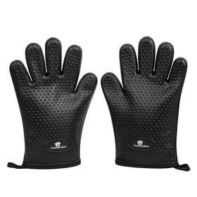 Hashimark 658606399266 Heat-resistant Bbq Gloves Non-slip Silicone Grip Waterproof Perfect