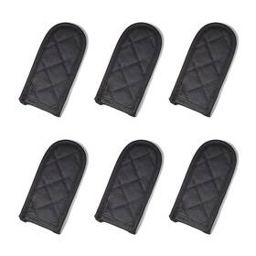 Hawok 748528757227 Temperature Hot Catton Cast Iron Skillet Handle Holders Set Of 6 Black