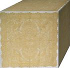 Heritage Lace Table Topper Tablecloth Savory Antique Gold Lame Savoy