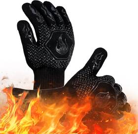 1472 Hflyjpyw 313036118145 Bbq Grill Gloves Heat Resistant High Temp Resistance Fireproof Glove For G
