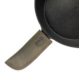 Hide & Drink 810015491904 Full Grain Leather Hot Handle Cast Iron Protector Panhandle Potholder Do