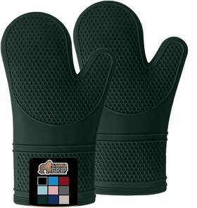 M-x-25632 Hills Point Industries Llc Gorilla Grip Bpa-free Soft Silicone Oven Mitts Heat Resistant Thick Cotton Line