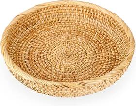 Ussn202302fx3 Hipiwe Small Round Keys Basket Bowl For 8.6 Inch Natural Color