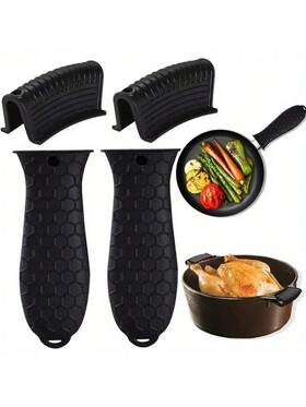 Hironge 800689631867 Frying Pan Handle Cover Pot Jacket With Hanging Hole Detachable Pad
