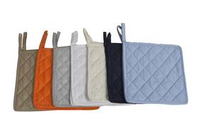 Hm Covers 627552016183 Pot Holders 100% Cotton Pack Of 10 7 Inch X7 Square Solid Multi Colors Everyday