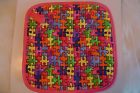 Holders Awareness Cotton -colorful Puzzle- Handmade Pot Autism Pink-100 - 2
