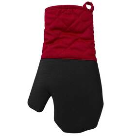 Home Basics 886466417688 Heat-resistant Silicone Textured Grip Oven Mitts Red By - Essen