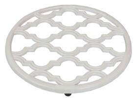 Home Basics 886466453624 Lattice Collection Cast Iron Trivet For Serving Hot Dish Pot Pans And Teapot