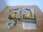 Home Collection 2 Pc Set 1 Kitchen Towel Oven Mitt New 639277025463