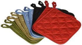 Home Collection 642709915287 The Store Cotton Pot Holders 5 Five Sets Of 2-ct. Color Variety Pack