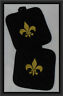 Home Collection Fleur De Lis Embroidered Potholder Set Of Green