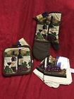 Home Collection Wine Themed Kitchen Decor Oven Mitt 2 Pot Holders And Dish Cloths 5 Pc Total 639277332783