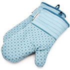 Home Silicone Heat Resistant Oven Mitts Potholder Kitchen Bbq Cooking