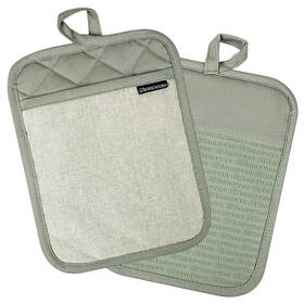 Home Wear 722885559793 Homewear Marlow Silicone Pot Holder 2 Piece Set Heat And Slip Resistant Recyc