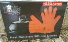 Homecheff Heat Resistant Gloves 1 Pair With Apron Best Silicone Oven Mitts Cooking 641799818720