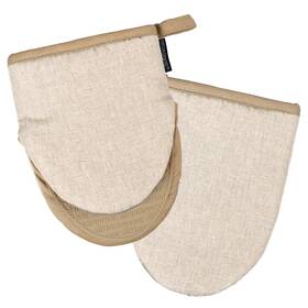 Homewear 722885559786 Marlow Silicone Mini Mitt Set Heat And Slip Resistant Recycled Tan
