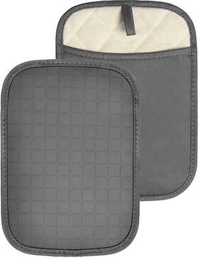 Homwe 744759146106 Silicone Kitchen Pot Holders With Pockets 2 Pc Set Trivet Steam And Hea