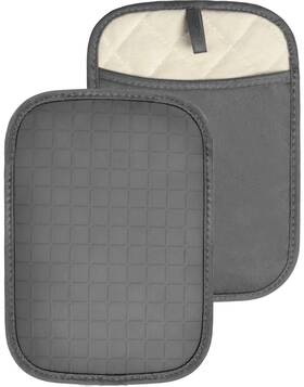 Homwe 850035221372 Silicone Kitchen Pot Holders With Pockets 2 Pc Set Trivet Steam And Heat Re