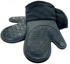 Homwe Silicone Oven Mitts Black 1 Pair 710228988386