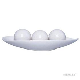 Hosley Decorative Bowl And Orb Set. Ideal Gift For Weddings Special