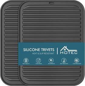 Hotec 313110882863 Silicone Trivets For Hot Pots And Pans Heat Resistant Kitchen Counter