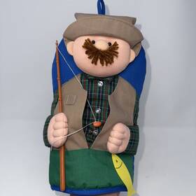 Hottmitt King 768889014302 Vintage Hotmitt Fisherman Novelty Oven Mitt Pot Holder Kitchen Decor Nwt