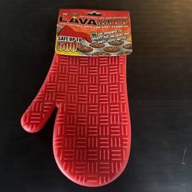 Hunter 804879214779 Bbq Glove 500 Heat Resistant Grilling Silicone Red Baking Cooking Fishing