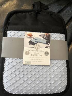 11853-23 Huntington Home Silicone Oven Mitts 2 And Pot Holders New