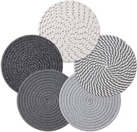 Husfunov 445003265217 7 Inch Trivets For Hot Dishes Pots And Pans 5 Heat Resistant Pot Holders K