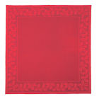 Hv-5858r Heritage Lace Large Square Red Holly Vine Table Topper Beautiful