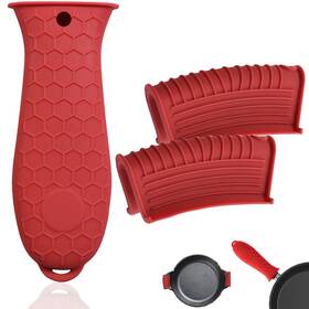 800070 Hzmm 3 Pack Silicone Hot Handle Holder Assist Pan Sleeve Pot Holders Cast